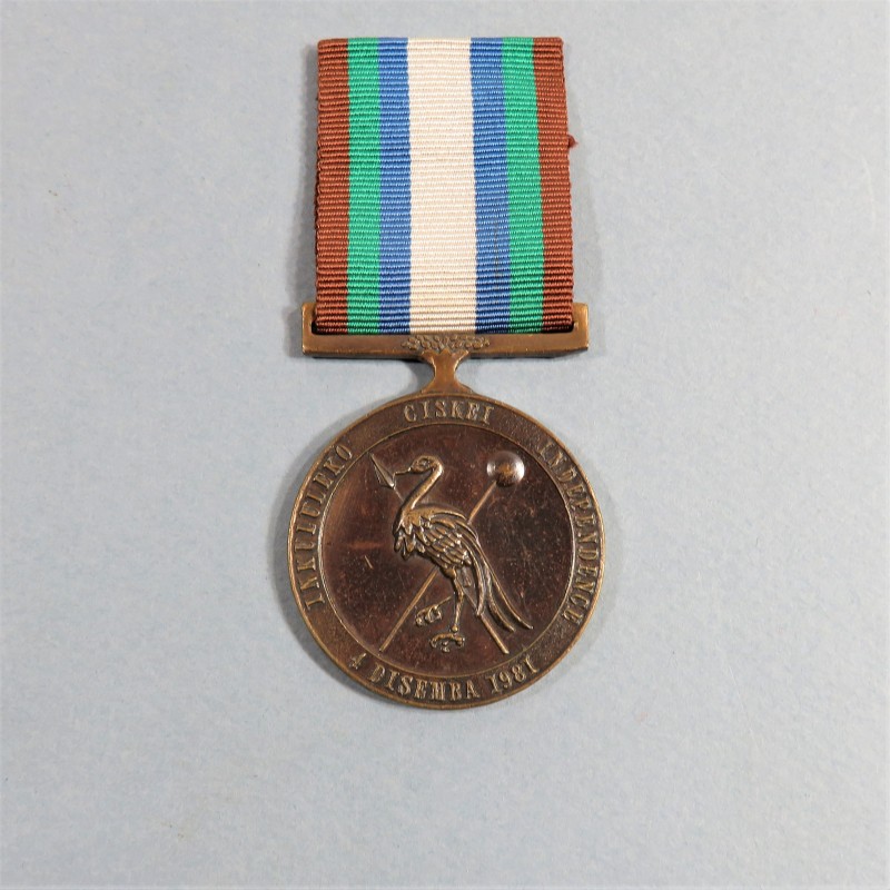 AFRIQUE DU SUD CISKEI MEDAILLE DE L'INDEPANDENCE DESCEMBRE 1981 SOUTH AFRICA INDEPENDENCE MEDAL °