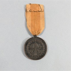 FRANCE MEDAILLE DU SIEGE DE ROME 1849 DEFENSEURS DE ROME NAPOLEON PRINCE PRESIDENT RUBAN EN ETAMINE