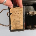 TELEPHONE DE CAMPAGNE ALLEMAND EN BAKELITE MODELE 1933 DATE 1942 AVEC PILE FRANCAISE MILITARIA WW2