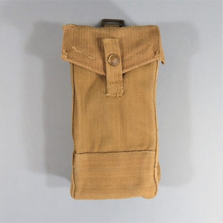 POUCH PORTE CHARGEURS CARTOUCHIERE ANGLAIS MODELE 1937 POUR TRANSPORT DE MUNITIONS STEN FM BREN GRENADES MILLS