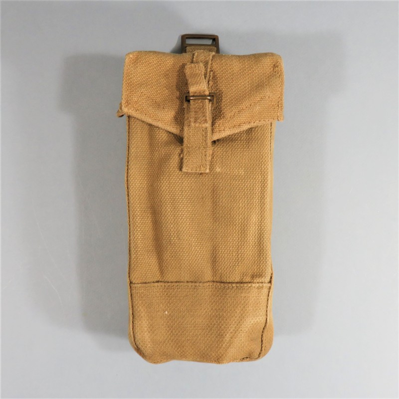 POUCH PORTE CHARGEURS CARTOUCHIERE ANGLAIS MODELE 1937 1944 POUR TRANSPORT DE MUNITIONS STEN FM BREN GRENADES MILLS