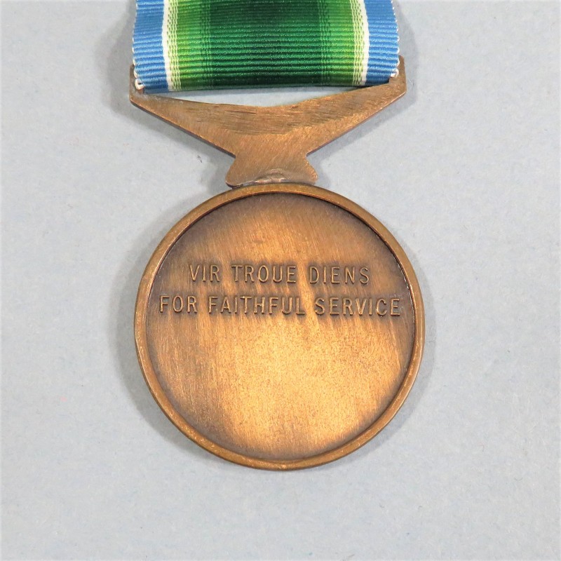 AFRIQUE DU SUD QWAQWA MEDAILLE DE LA POLICE POUR 10 ANS DE SERVICE EXEMPLAIRE FAITHFUL SERVICE 10 YEARS MEDAL SOUTH AFRICA °
