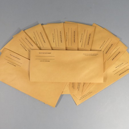 LOT DE 10 ENVELOPPES US ARMY WAR DEPARTEMENT 1943 MILITARIA WW2