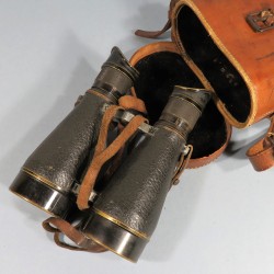 PAIRE DE GRANDES JUMELLES REGLEMENTAIRE D'OFFICIER FRANCAIS FABRICATION LEMAIRE PARIS  MINISTERE DE LA GUERRE WW1