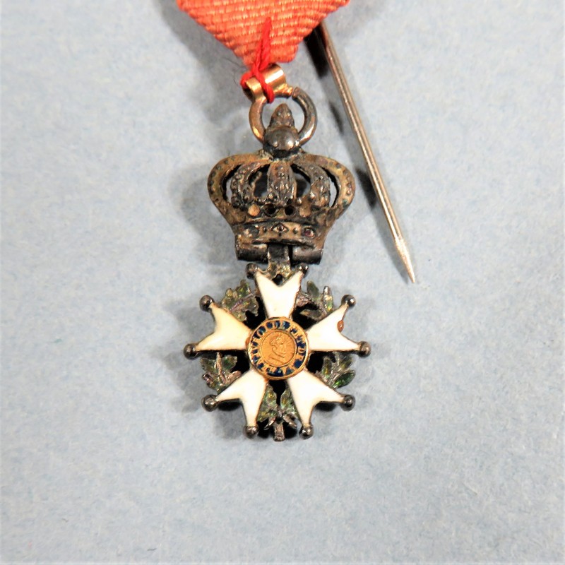 REDUCTION DE LA MEDAILLE DE CHEVALIER DE L'ORDRE DE LA LEGION D'HONNEUR RESTAURATION LOUIS XVIII ROI DE FRANCE 1814 °