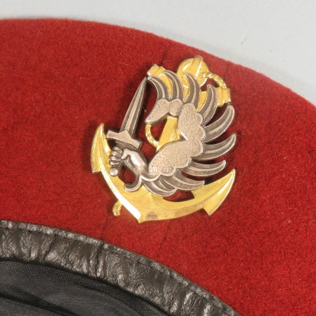 Insigne De Béret Parachutiste Troupes De Marine – France – Insigne Militaire D'occasion