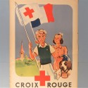 AFFICHE DE LA CROIX ROUGE DE LA JEUNESSE 1940 1950 ILLUSTRATEUR GUS FORMAT 60 X 40 cm
