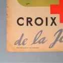 AFFICHE DE LA CROIX ROUGE DE LA JEUNESSE 1940 1950 ILLUSTRATEUR GUS FORMAT 60 X 40 cm