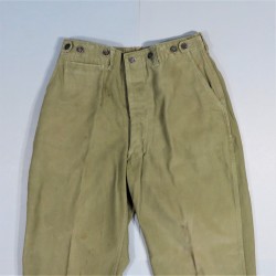 PANTALON US MODELE 1943 BOUTONS FER POUR THEATRE DES OPERATIONS EUROPEEN SECOND TYPE AVANT 1945