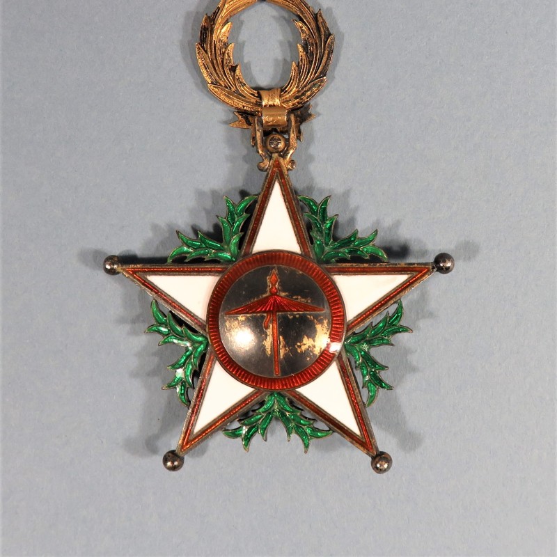 MAROC MEDAILLE DE COMANDEUR DE L'ORDRE DU OUISSAM ALAOUITE WISSAM ORDER OF MOROCCO COMMANDER MEDAL