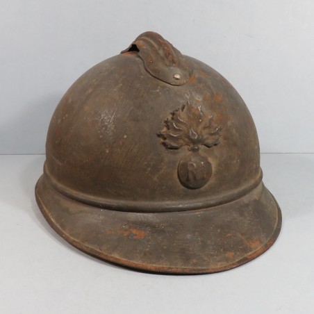 CASQUE ADRIAN MODELE 1915 INFANTERIE CAVALERIE LEGION COMPLET GUERRE 1914-1918 POILUS DE VERDUN JUS DE GRENIER