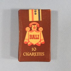 PAQUET DE 10 CIGARETTES MILITAIRE ARMEE FRANCAISE DE LA MARQUE BALI POUR RATION FAB SARRE ANNEES 1930