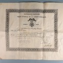 DIPLME DE LA MEDAILLE DE CHEVALIER DE L'ORDRE DE LA LEGION D'HONNEUR ATTRIBUEE AU CAPITAINE SALLANON DU 155 ème RI EN 1902