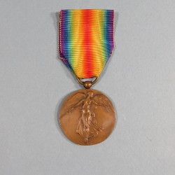 MEDAILLE INTERALLIEE DE LA VICTOIRE DE LA GRANDE GUERRE 1914-1918 GRAVEUR DUBOIS MODELE UNIFACE