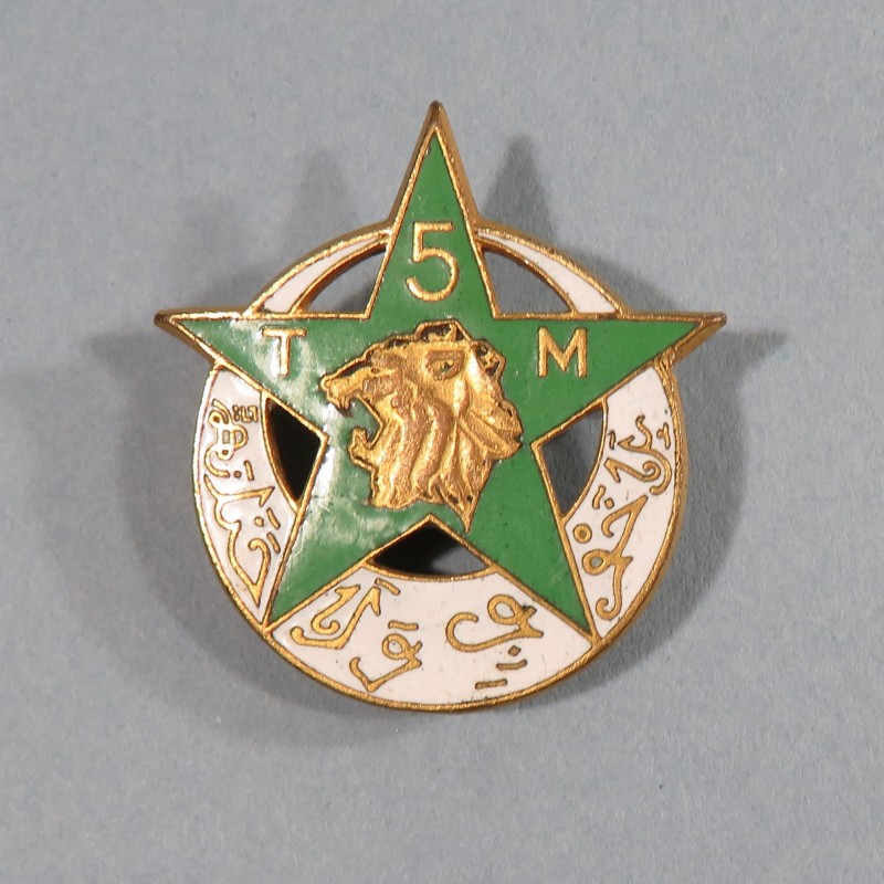 INSIGNE MILITAIRE 4 ème RTM REGIMENT DE TIRAILLEURS MAROCAINS FABRICATION DRAGO OLIVIER METRA