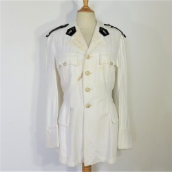 VESTE BLANCHE D'UNIFORME D'UN ADJUDANT DU REC CAVALERIE LEGION ETRANGERE ESPL ANNEES 1950 - 1970