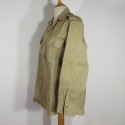 CHEMISE AMERICAINE US OFFICIER MODELE BEIGE 1941 TAILLE US 15.1/4 33 ARMEE FRANCAISE INDOCHINE DATEE 1946