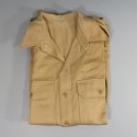 CHEMISE AMERICAINE US OFFICIER MODELE BEIGE 1941 TAILLE US 15.1/4 33 ARMEE FRANCAISE INDOCHINE DATEE 1946
