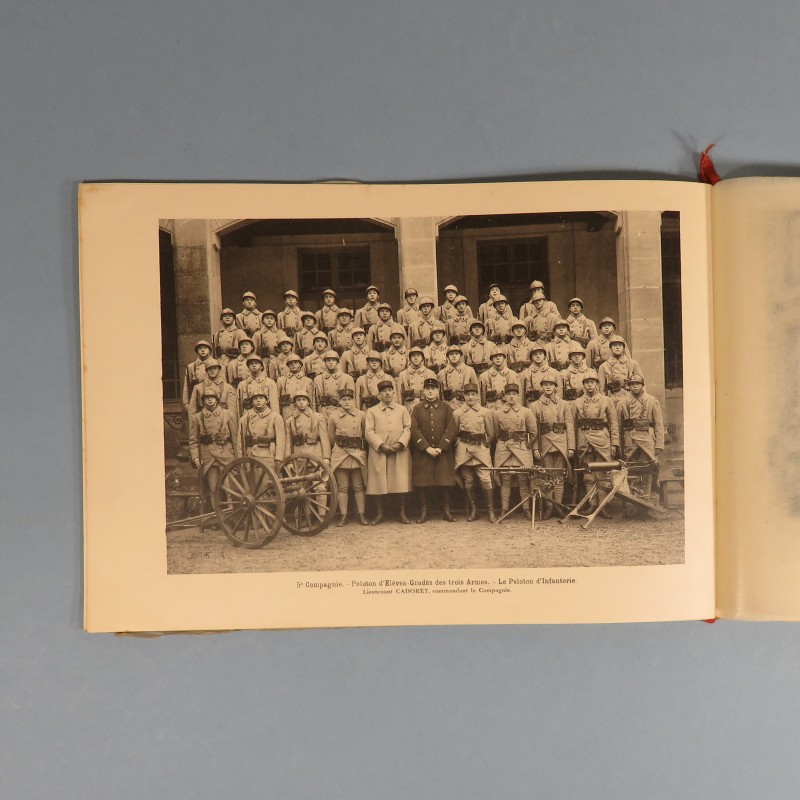 ALBUM PHOTOS REGIMENTAIRE SOUVENIR DE L'ECOLE MILITAIRE PREPARATOIRE D'AUTUN 1929-1930