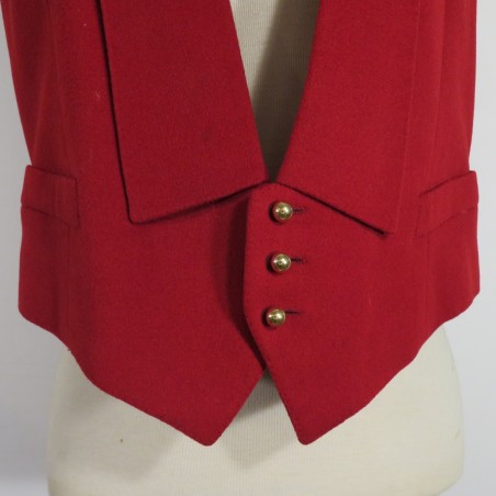 UNIFORME DE GALA DE COLONEL DE SPAHIS VESTE A QUEUE DE PIE PANTALON ET GILET ROUGE TRADITION CAVALERIE DATE 1953