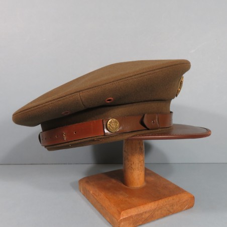 CASQUETTE MODELE US TROUPE SERVICE CAP TENUE DE SORTIE MILITARIA USA WW2 TAILLE 56 - US 7 AVEC SA PROTECTION