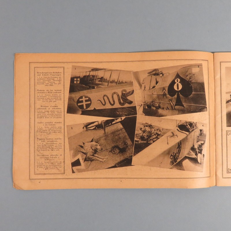 ALBUM DE LA GRANDE GUERRE PROPAGANDE ALLEMANDE N° 42 1918 PHOTOS ET LEGENDES EN PLUSIEURS LANGUES PILOTE
