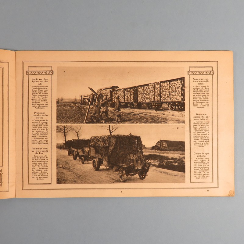 ALBUM DE LA GRANDE GUERRE PROPAGANDE ALLEMANDE N° 42 1918 PHOTOS ET LEGENDES EN PLUSIEURS LANGUES PILOTE