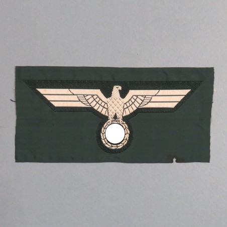 INSIGNE ALLEMAND AIGLE DE VAREUSE MODELE 1937 WEHRMACHT EN TISSU BRODEE