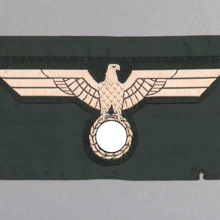 INSIGNE ALLEMAND AIGLE DE VAREUSE MODELE 1937 WEHRMACHT EN TISSU BRODEE