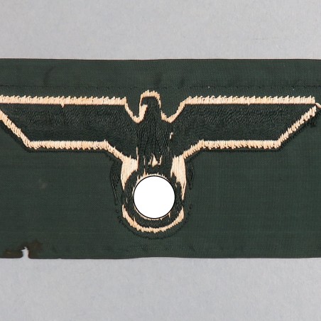 INSIGNE ALLEMAND AIGLE DE VAREUSE MODELE 1937 WEHRMACHT EN TISSU BRODEE