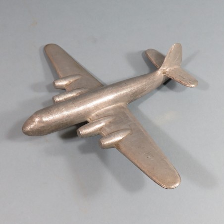 MAQUETTE EN ALUMINIUM AVION DOUGLAS DC 4 OU DC 6 USAAF