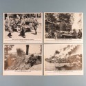 POCHETTE DE 8 PHOTOS DES ACTUALITES ALLEMANDES 14-7-1941 AKTUELLER BILDERDIENST COMBATS RUSSIE CHAR RUSSE