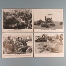 POCHETTE DE 8 PHOTOS DES ACTUALITES ALLEMANDES 25-8-1941 AKTUELLER BILDERDIENST COMBATS RUSSIE WEHRMACHT STAHLHELM