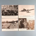 POCHETTE DE 8 PHOTOS DES ACTUALITES ALLEMANDES 20-1-1941 AKTUELLER BILDERDIENST AVIATION CONCERT MARINE