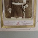 CADRE PHOTO D'UN GENERAL DU SECOND EMPIRE GUERRE 1870 DEDICACE COMMUNE DE PARIS 1870-71
