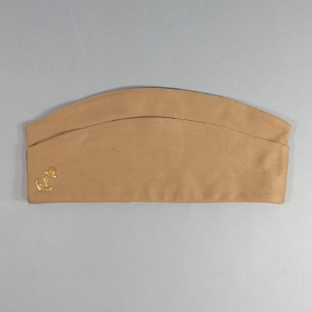 CALOT BEIGE SABLE MODELE 1957 INFANTERIE COLONIALE TROUPES DE MARINE AVEC ANCRE TAILLE 59