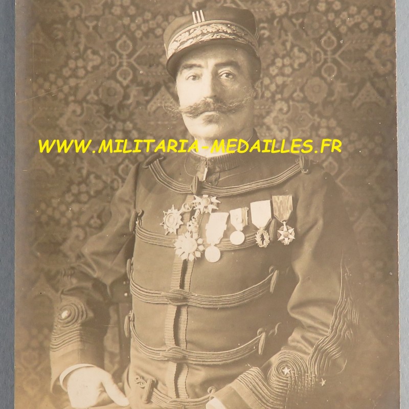 ENSEMBLE DE 8 PHOTOS FORMAT CPA D'UN GENERAL DE DIVISION 3 ETOILES ENTRE 1900 ET 1914 GENERAL A IDENTIFIER ??