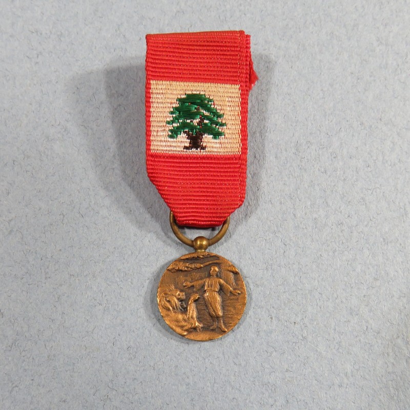 LIBAN REDUCTION DE LA MEDAILLE DU MERITE LIBANAIS LEBANESE ORDER OF MERITE CLASSE BRONZE °