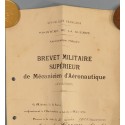 BREVET MILITAIRE SUPERIEUR DE MECANICIEN D'AERONAUTIQUE AVIATION AU CAPORAL DROGUE LEOPOLD DATE 1925