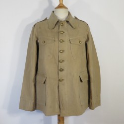 VAREUSE VESTE SOUS-OFFICIER MODELE 1921 /35 TROUPE COLONIALE COULEUR SABLE SPAHIS TIRAILLEUR REGIMENTEE RSM