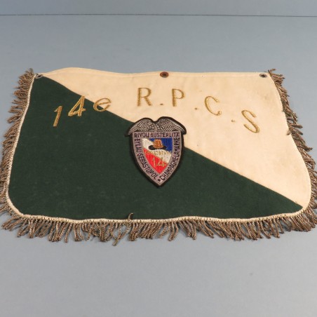 FANION DE CLAIRON OU DE TROMPETTE DU 14 ème REGIMENT PARACHUTISTE DE COMMANDEMENT ET SOUTIENS RPCS