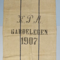 SAC ALLEMAND DE TRANSPORT DE VIVRES KPA GARDELEGEN DATE 1907 GUERRE 1914 1918