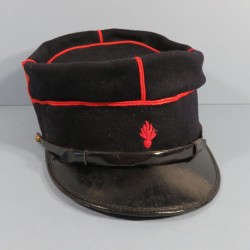 KEPI DE SAPEURS-POMPIERS MODELE 1884 TAILLE 57 FABRICATION FRED-MIEGE A CHAMBERY SP