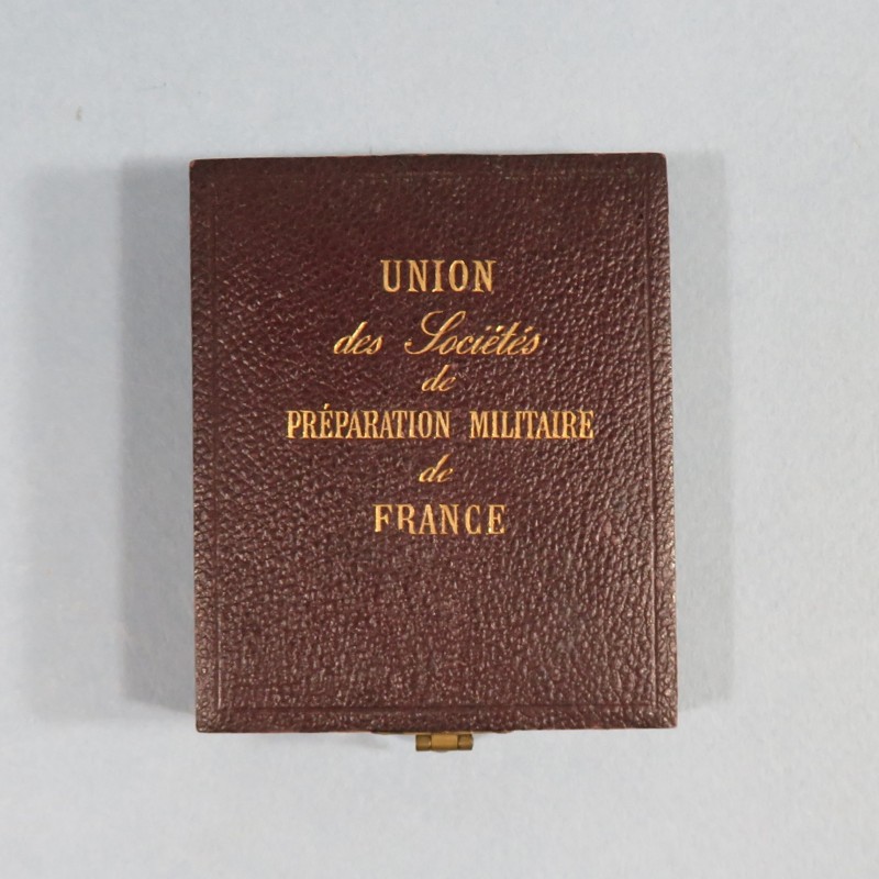 MEDAILLE DE TABLE PLAQUE UNION DES SOCIETES DE PREPARATION MILITAIRE DE FRANCE LA MARSEILLAISE PAR H. DUBOIS D'APRES F. RUDE