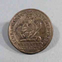 BOUTON AU COQ GENDARMERIE DEPARTEMENTALE SURETE PUBLIQUE DIAMETRE 2.6 cm 1830 - 1853 LOUIS PHILIPPE