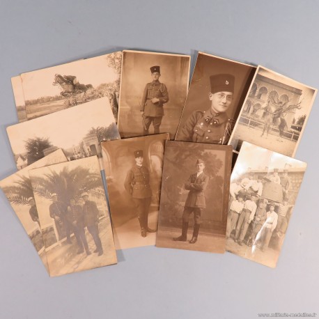 ENSEMBLE DE 10 PHOTOS FORMAT CARTE POSTAL SOUVENIR DU 4 ème REGIMENT DE CHASSEURS D'AFRIQUE 1930 1940