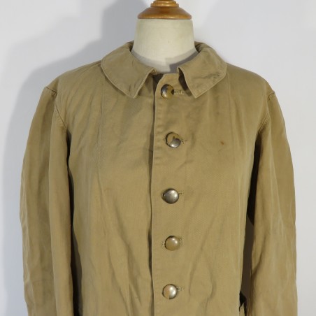 VESTE TROUPE COLONIALE DE TYPE BOURGERON COULEUR CACHOU 1914-1918-1920 INFANTERIE COLONIALE LEGION ETRANGERE GUERRE DU RIF MAROC