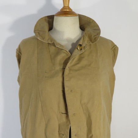 VESTE TROUPE COLONIALE DE TYPE BOURGERON COULEUR CACHOU 1914-1918-1920 INFANTERIE COLONIALE LEGION ETRANGERE GUERRE DU RIF MAROC