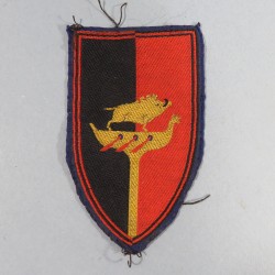 INSIGNE MILITAIRE EN TISSU DU GENIE 211 ème BATAILLON DE PONTS LOURD FABRICATION A. AUGIS LYON LIBERATION TOA