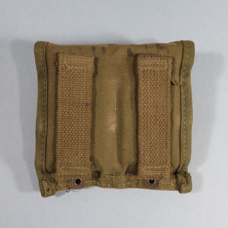 PORTE CHARGEURS CARABINE USM1 OU CLIPS DE FUSIL GARAND US 1945 NON MODIFIE FRANCAIS INDOCHINE CARTOUCHIERE MATRICULES